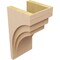 Ekena Millwork 12"W x 12"D x 24"H Wide Rockford Rough Cedar Woodgrain TimberThane Corbel, Primed Tan CORUR12X12X24ROCRCPR - alternate 4